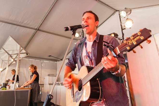 Casey Barnes on stage - 2013 Sanctuary Cove International Boat Show Day 1 © Mark Burgin